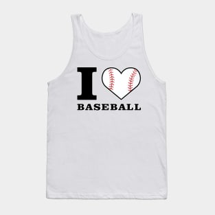 I Love Baseball Tank Top